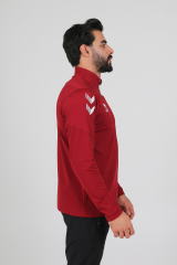 Hummel - Gihamsport Oregon Yarım Fermuarlı Eşofman Üstü Bordo