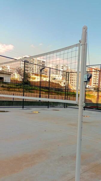 Gihamsport ADLN Diamond Voleybol Direği Metal Yükseklik ayarlı Gerdirme Aparatlı Ankrajlı