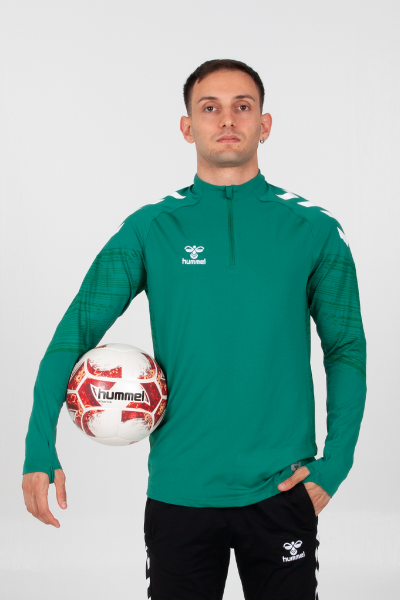 Hummel - Gihamsport Lıne Yarım Fermuarlı Eşofman Üstü Yeşil