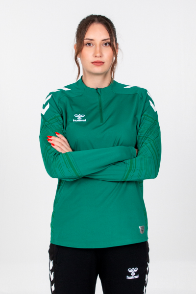 Hummel - Gihamsport Lıne Yarım Fermuarlı Eşofman Üstü Yeşil