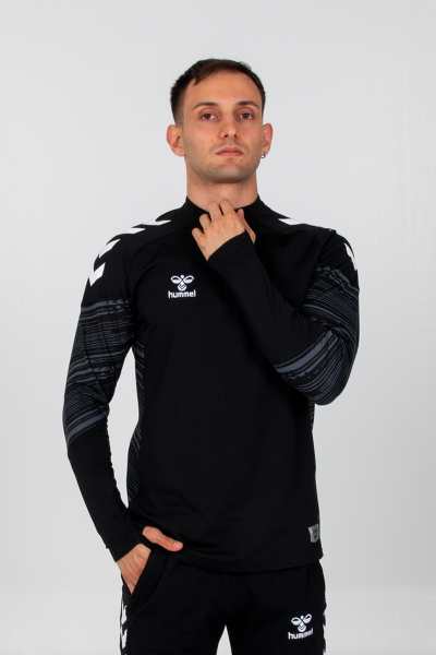 Hummel - Gihamsport Lıne Yarım Fermuarlı Eşofman Üstü Siyah