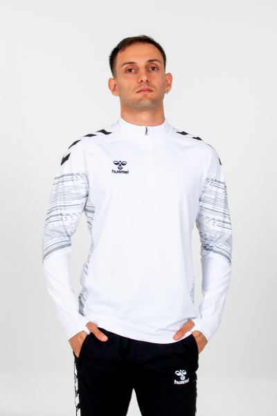 Hummel - Gihamsport Lıne Yarım Fermuarlı Eşofman Üstü Beyaz