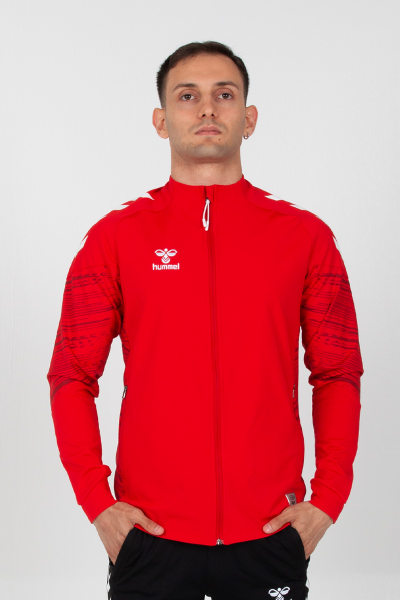 Hummel - Gihamsport Lıne Tam Fermuarlı Eşofman Üstü Kırmızı