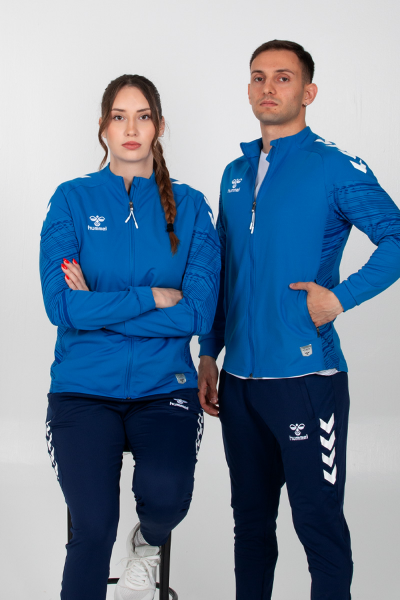 Hummel - Gihamsport Lıne Tam Fermuarlı Eşofman Üstü Sax - Mavi