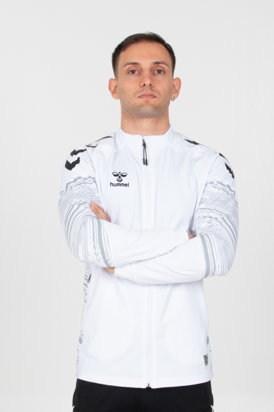 Hummel - Gihamsport Lıne Tam Fermuarlı Kamp Eşofman Üstü Beyaz